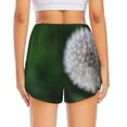 thumbnail image 4 of Goofa Dandelion Printed Women 2 in 1 Running Shorts,Quick Dry Athletic Workout Shorts,High Waisted Athletic Shorts with Liner Pockets-Small, 4 of 9