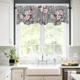 thumbnail image 3 of 54x18 Inches Green Misty Forest Window Treatment Valance Tree Mountain Kitchen Blackout Drapes Bathroom Bedroom Living Room Polyester Fabric Curtains Decorations Supplies, 3 of 6