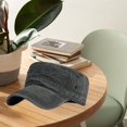 thumbnail image 4 of Slccxzc Flat Military Cap Adult Outdoor Sun Hat Black, 4 of 7