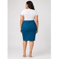 thumbnail image 4 of Jack david Womens Plus Size Stretch 24'' Length Casual Twill Cotton Skirt A500, 4 of 7
