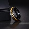 thumbnail image 4 of Mens Anxiety Rings Fidget Rings For Men Women Chain Spinner Rings For Kids Teen Titanium Steel Rings, 4 of 5