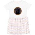 thumbnail image 3 of Inktastic Black Lab Dog Labrador Retriever Girls Toddler Dress, 3 of 5