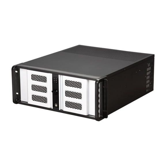 iStarUSA D400-6SE-B6SA-SL 4U Rackmount Compact Stylish Server Chassis 2 External 5.25" Drive Bays