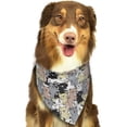 thumbnail image 5 of Dog Bandanas, Classic Cute Cartoon Cat_A Adjustable Dog Scarf Triangle Bib Handkerchief Accessories for Small Medium Large Dogs, Cats, Pets, 5 of 6