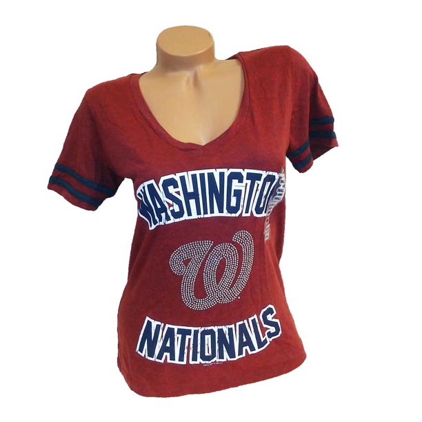 Genuine Merchandise Genuine Merchandise Women Baseball Fan VNeck Tee