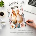 thumbnail image 4 of Acrylic Writing Board Silver 12.5*9 Inch Clipboards Transparent Acrylic Material Suitable For Office Classroom Teachers Fashion Bloggers Stationery Enthusiasts Two Cute Chickens, 4 of 9