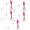 thumbnail image 1 of 5 Pcs Jouet Baguette pour Chat Jouet Interactif pour Chat Poisson Ruban Coloré Amusant Jouet pour Chaton Intérieur Chat Chat, 1 of 5