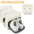 thumbnail image 6 of SYCNB Carry On Airplane Approved Waterproof Travel Backpack, Large Daypack with Shoes Compartment & Laptop Sleeve for Women & Men, Hiking & Casual, Beige Flight Personal Item Bag, 6 of 10