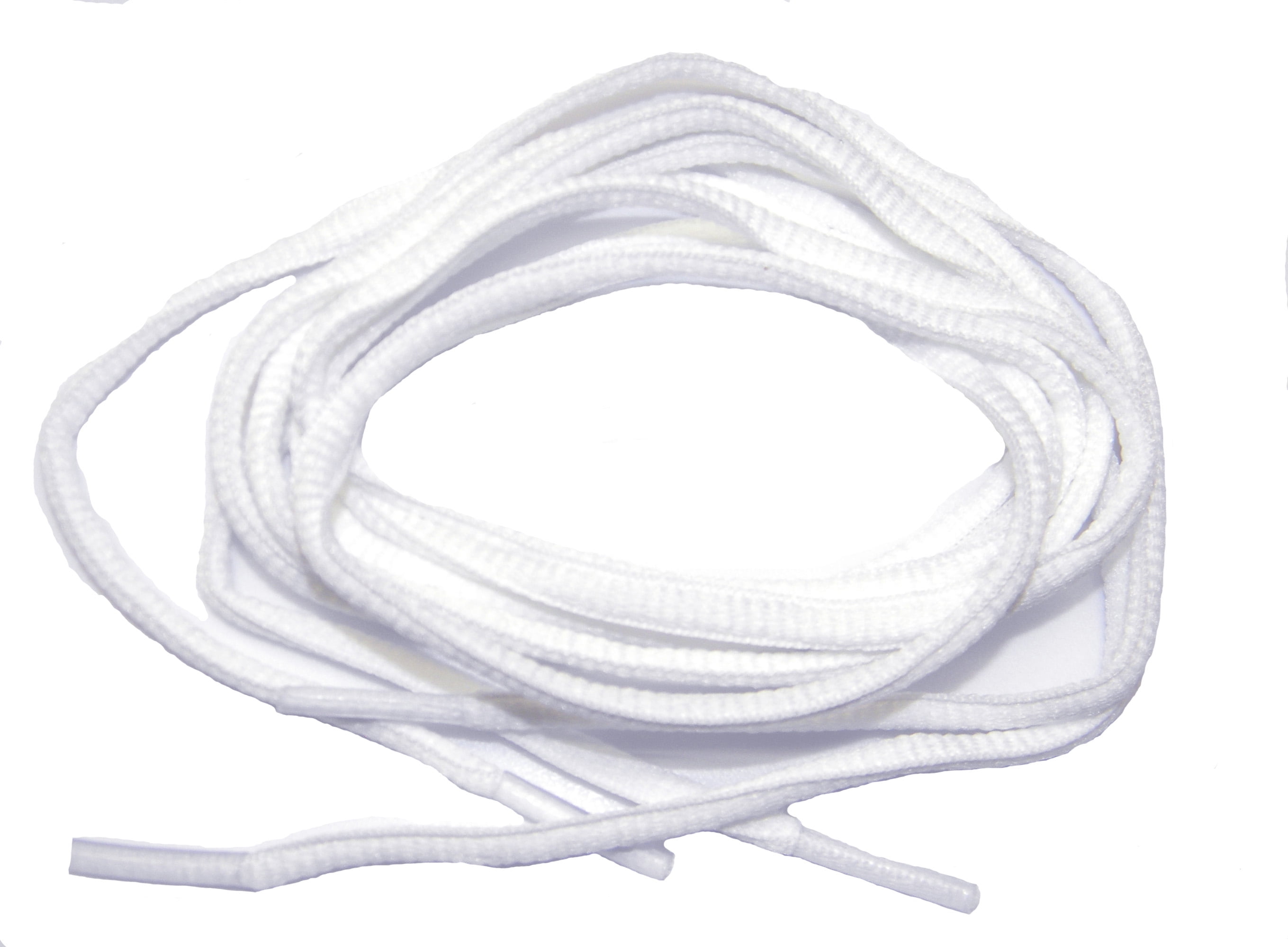 Fabrication Enterprises Elastic Shoe Laces with Cord-Lock, White - 2 count