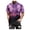 Purple, variant on TIHLMK Mens Tshirts Summer Men Spring Summer Casual Slim 3D Printed Short Sleeve T Shirt Top Blouse