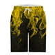 thumbnail image 2 of Pantalones Cortos de Cintura Elástica para Hombre con Bolsillos Pantalones Cortos de Longitud de Rodilla con Impresión de Llama, Pantalones de Playa Casuales con Cordón Elástico, 2 of 4