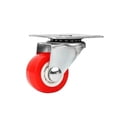 thumbnail image 1 of 4/8 Pcs Roulements Légers en Olyuréthane, Roues Universelles Silencieuses Petites Roues Rouges Antirouille Chariot Plat avec Freins, Facile à Utiliser, 1 of 7