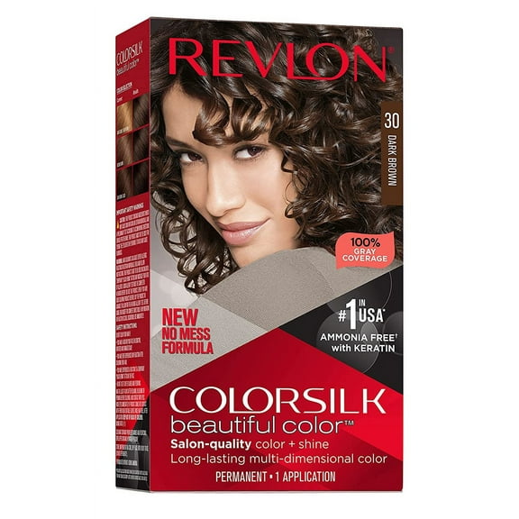 Revlon Colorsilk #30 Dark Brown (Pack of 2)