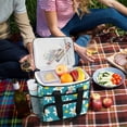 thumbnail image 5 of FORMRS Insulated Cooler Bag 24 Cans Capacity Soft Leakproof Lunch Box with Side Pockets, Small Daisy, 5 of 7
