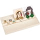 thumbnail image 1 of Exhibidor de pendientes con 2 ranuras, de madera, rectangular., 1 of 7