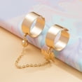 thumbnail image 4 of Joernso 1 Set Finger Ring Integrated Artistic Alloy Chain Design Ring Set Jewelry Accessories, 4 of 8