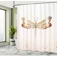 thumbnail image 5 of Ambesonne Animal Shower Curtain, Majestic Dragonfly Art, 69"Wx70"L, Multicolor, 5 of 5
