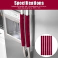 thumbnail image 3 of TSV 6pcs Refrigerator Door Handle Covers, Oven Dishwasher Fridge Handle Decors for Kitchen, Red, 3 of 9