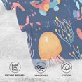 thumbnail image 5 of Yayeee 100% Cotton Hand Towels for Bathroom 16" x 28" Soft Absorbent Kitchen Towel, Pink Jellyfish, 5 of 7