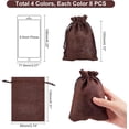 thumbnail image 2 of Burlap Gift Bags 32pcs Imitation Burlap Packing Pouches Drawstring Bags Wedding Favors Bag Advent Calendar Bags for Jewelry Wedding Party Shower Birthday Christmas 5.3x3.7 Inch, 2 of 7