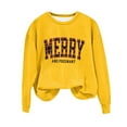 thumbnail image 3 of EGNMCR Sweatshirts à Capuche pour Femmes, Sweatshirts pour Femmes, Hoodie Décontracté à Manches Longues de Noël, Pull Ample à Col Rond Imprimé pour Femmes, Blouse Sans Capuche à Manches Longues, 3 of 4