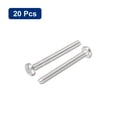 thumbnail image 3 of 304 Stainless Steel Machine Screws 20 Pack M4x35mm Slotted Drive Pan Head Screw Bolts, 3 of 5