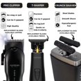 thumbnail image 3 of SUPREME TRIMMER - Kit de corte de pelo para peluquería, recortadora de pelo y afeitadora profesional para hombre, cortadora de barba para hombre, STC5030, ST5220 y STF602 (negro plano), 3 of 5