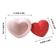 thumbnail image 2 of Heart Shaped Soap Molds, Food-Grade Silicone Molds for Candle, Chocolate, Jelly, and Cake Making, Reusable, Non-Stick, Ideal for Weddings and DIY Crafts, Pack of 1, 2 of 3