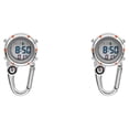 thumbnail image 4 of Kearding Mosquetón digital Clip Relojes Gancho Reloj Moda Luminoso Fob Enfermera Reloj Hombres Brújulas Pantalla Relojes Type3 NO3, 4 of 6