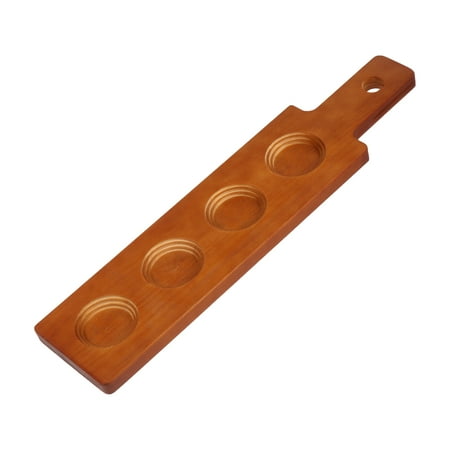 

Coasters 1Pc Wooden Cup Holder 4 Holes Coaster Creative Beverage Holder for Bar