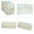 thumbnail image 3 of 1 Pc Bolsa de Maquillaje Pequeña y Duradera para Mujeres, Acolchada, para Viajes, Verde, Amarillo, Púrpura, Algodón, 3 of 3