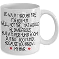 thumbnail image 2 of Mum Coffee Mug I'd Walk Through Fire For You Mum Gift Idea For Best Mum From Daughter, Son Tea Cup Christmas xmas, 2 of 2
