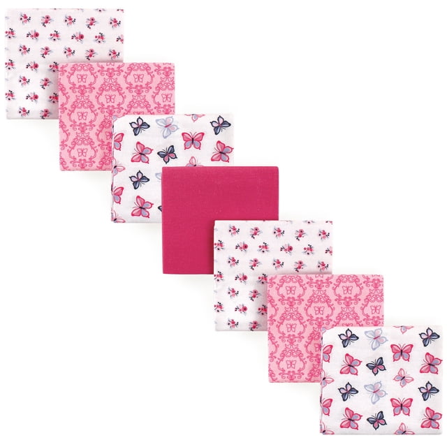 Mantas de franela de algodón para bebés Hudson Baby 76x76 cm