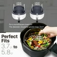 thumbnail image 5 of Flexzion Air Fryer Accessories Set 17-Piece 8-Inch Air Fryer, Stainless Steel - Non-Stick Coating, 5 of 8