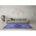 thumbnail image 3 of Ahgly Company Machine Washable Indoor Round Persian Blue Traditional Area Rugs, 6' Round, 3 of 4
