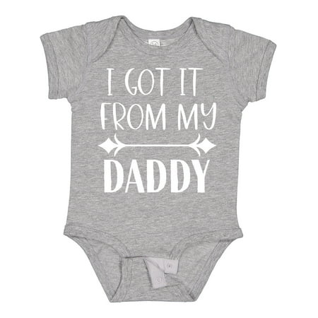 

Inktastic I Got It from My Daddy Gift Baby Boy or Baby Girl Bodysuit