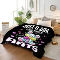 thumbnail image 2 of Just Girl Loves Rats Blanket Soft Blankets and Throws Flannel Cozy Lightweight Quilt Gift Perfect for Bed Sofa Couch-40 x30 Extra Small for Pets, 2 of 6