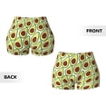 thumbnail image 5 of Fotbe Avocado Seamless Shorts, Womens Workout Shorts High Waist Stretch Booty Short for Gym/Yoga/Running/Biking-Small, 5 of 9