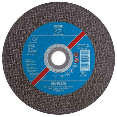 

Pferd Pferd 69845 4-1/2\ X .040\ Cut-off Wheel 7/8\ Ah A S Sgp-inox - 60 Grit - Type 1 (25 In A Box)