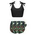thumbnail image 6 of Fnooota Swim Suits for Women 2025, Holiday 2 Piece High Waisted Swim Tops with Boyshorts Multicolor Size 2XL, 6 of 6