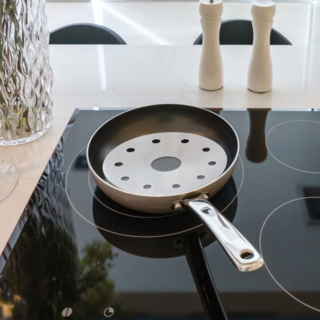 SEWACC 2Pcs Induction Cooker Heat Diffuser Disc Stainless Steel with Quick and Even Heating for Casserole