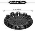 thumbnail image 4 of Unique Bargains 4Pcs R16/16" Universal Wheel Rim Hub Cover Wheel Hub Caps Silver Tone Black, 4 of 8