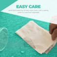 thumbnail image 4 of Decorelia Waterproof Linen Table Cloth for Round Table, Decorative Fabric Anti-Scratch Table Cover for Dining Table and Kitchen Table (70 Inch, Round (4-6 Seats), Turquoise), 4 of 15
