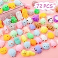 thumbnail image 1 of 72 piezas Kawaii Squishies, Mochi Squishy Juguetes para niños Favores de fiesta, Mini juguetes para aliviar el estrés kaili Sencillez, 1 of 5
