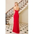 thumbnail image 3 of Women's Adora Design 3115 Sleeveless Applique Mermaid Long Formal Gown Burgundy And Gold Size 3XL Burgundy/gold, 3 of 4