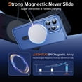 thumbnail image 2 of for iPhone 13 Pro Max Phone Case with Magnetic Stand, [Mil-Grade Shockproof Protection] [Compatible with MagSafe] [Elf-Eye Design] Shockproof Phone Case for iPhone 13 Pro Max, Blue, 2 of 9