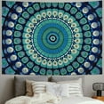 thumbnail image 2 of Shiartex  hippie Bohemian Psychedelic Wall Hanging Bohemian Psychedelic Peacock Tapestry, Psychedelic Hippie Mandala Dorm Décor for Hanging, Bedding, Beach Coverlet Curtain 40x30inch, 2 of 6