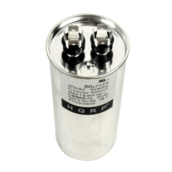 HQRP 50uf 370V Run Capacitor AC Electric Motor Start HVAC Blower Compressor Pump Trane Furnace 50MFD 97F8069 CBB65