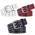 thumbnail image 2 of Red 110cmPentagram hollow belt, 2 of 3