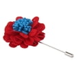 thumbnail image 4 of Flor Ojal Hecho de La Solapa Broche de Flores Hombres - Negro, 4 of 9